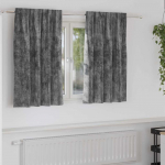 Satiinist kardinad kardinatega 2 tk hall 140 x 140 cm samet