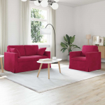 Diivan 2 tk veinpunane 138 x 78 x 80 cm samet