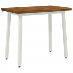 90 x 55 x 75 cm Tugev akatsiapuu Looduslik ja Valge Ristk&uuml;lik