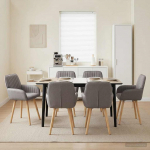 S&ouml;&ouml;gitoa Toolid 6 pcs kangas Pruunikashall 56,5 x 50 x 87,5 cm