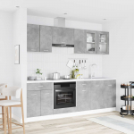 K&ouml;&ouml;gikappide komplekt Lyon 8 pcs 240 x 46 x 81,5 cm Tehispuit