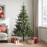 Kunstlik kokkupandav j&otilde;ulupuu 240 cm PVC ja metall Roheline