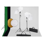 FOTOSTUUDIOKOMPLEKT LAMBID, VIHMAVARI, TAUSTAPILT JA REFLEKTOR
