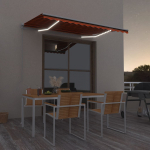 K&Auml;SITSI SISSET&Otilde;MMATAV VARIKATUS LED 300 X 250 CM ORANŽ JA PRUUN