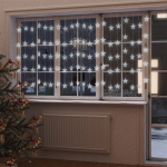 LED-valguskardin t&auml;htedega, 500 ledi, k&uuml;lm valge, 8 funktsiooni