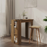 Baarilaud riiuliga, pruun tamm, 102x50x103,5 cm tehispuit