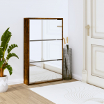 3 sahtliga kingakapp peegliga, suitsutatud tamm, 63x17x102,5 cm