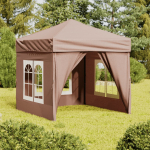 Kokkupandav peotelk seintega, pruunikashall, 2 x 2 m