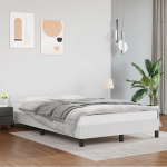 Voodiraam peatsiga ilma madratsita valge 120x200 cm