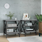 Lisalauad 2 tk, hall sonoma tamm, 40 x 42 x 50 cm, tehispuit
