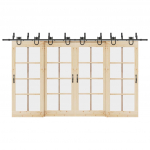 LIUGUKSE TARVIKUTE KOMPLEKT 400 CM TERASEST, MUST