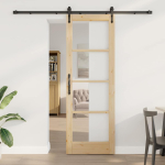 Liuguks pruun 73.5 x 211 cm puit ja metall