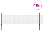 Rustikaalne aiapaneelide komplekt 2 tk roheline metall 10 x 0.5 m