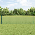Keevitatud aed 22 u-postiga roheline 0.5x50 m teras