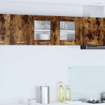 Seinakapp suitsutatud tamm ja valge 80 x 31 x 40 cm tehispuit