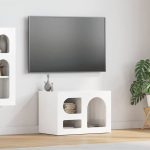 Telerikapp Kergelt l&auml;ikiv valge 60 x 35 x 40 cm Tehispuit