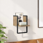 Seinariiul riiuliga Artisani tamme 20 x 25 x 30 cm Tehispuit