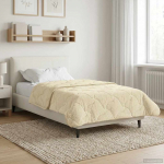 Suvised teki cream 155 x 220 cm Mikrokiud ja Teddy villa