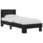 Peatsiga voodiraam Must tamm 80 x 200 cm Tehispuit