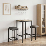 Baaritool 2 tk Helehall 40 x 32 x 64 cm Tehispuit