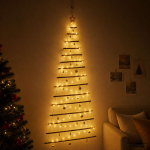 Rippuv j&otilde;ulupuu pallidega 210 cm 130 LED-i Soe valge