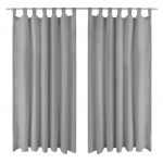 Aasadega mikrosatiinist kardinad 2 tk 140 x 175 cm hall
