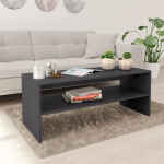 Kohvilaud, hall, 100 x 40 x 40 cm puitlaastplaat