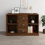 Puhvetkapp, pruun tamm, 104,5 x 35,5 x 67,5 cm, tehispuit