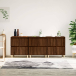 Puhvetkapid 3 tk, pruun tamm, 60 x 35 x 70 cm, tehispuit