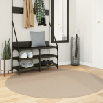Vaip "huarte", l&uuml;hikese narmaga, pestav, liivakarva, &oslash; 160 cm