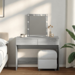 Tualettlaud LEDiga, hall sonoma tamm, 100 x 40 x 130 cm