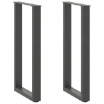 Konsoollaua jalad u-kujulised 2 tk, antratsiithall, 28 x (72-73) cm, teras