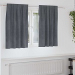 Pimendavad kardinad 2 tk helehall 140 x 140 cm samet