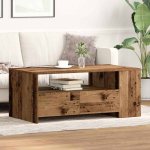 Kohvilaud sahtliga vana puit 102 x 55 x 43,5 cm tehispuit
