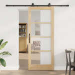 Liuguks pruun 86 x 211 cm puit ja metall