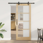 Liuguks pruun 86 x 211 cm puit ja metall