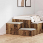 Hoiukapp 2 tk vana puit 118 x 41 x 40 cm tehispuit