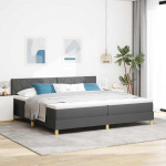 Kontinentaalvoodi madratsiga tumehall 200 x 200 cm kangas