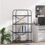 Raamatukapp Must tamm 80 x 30 x 146 cm Tehispuit