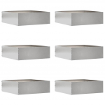 Murupiire 6 tk h&otilde;bedane 40 x 40 x 13 cm roostevaba teras