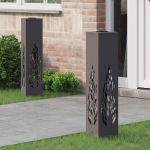 P&auml;ikese LED k&auml;igutee tuli 2 tk must k&uuml;lmvaltsitud teras