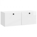Rippuv TV kapp K&otilde;rgl&auml;ikega valge 78,5 x 31 x 30 cm Tehispuit