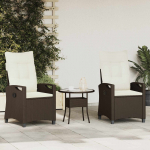 Aia tool 2 tk Pruun ja kreem 56 x 60 x 112 cm