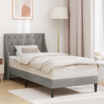 Voodiraam peatsiga Helehall 90 x 200 cm Samet