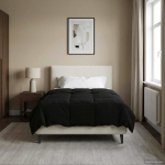 T&auml;ispika aasta tekk Rapistatud Must 140 x 200 cm Mikrokiud