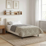 Talve tek Helehall 140 x 220 cm Mikrokiud ja Teddy villa