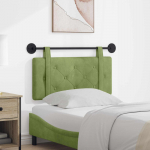 Rippuv voodipeats heleroheline 90 x 55 x 5 cm Samet