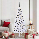 Tehisj&otilde;ulupuu koos 300 led-iga valge 180 cm pvc ja teras