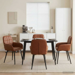 S&ouml;&ouml;gitoa Toolid 4 pcs Kunstnahk Pruun 57 x 50 x 85 cm