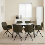 P&ouml;&ouml;rlevad Toiduainete Toolid 6 pcs Kunstsuede nahk